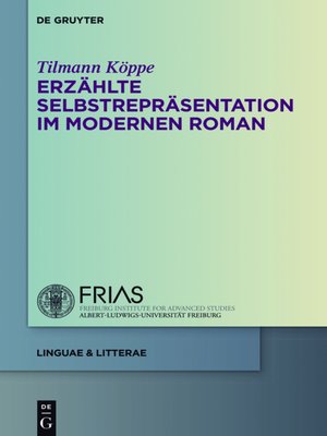 cover image of Erzählte Selbstrepräsentation im modernen Roman